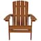 Flash Furniture Teak Poly Resin Adirondack Chair 4PK 4-JJ-C14501-TEAK-GG - alternate 7